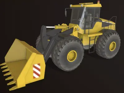 Wheel Loader M Low-poly 3D model