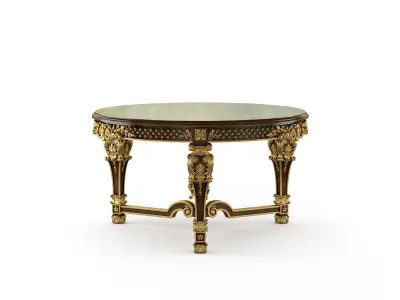Royal baroque center table by Modenese 3D model