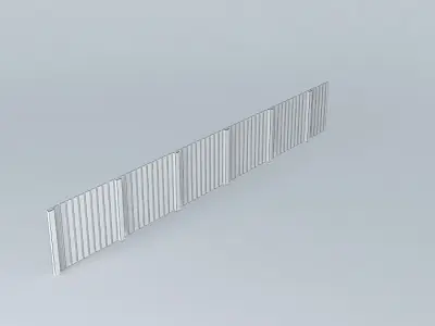 3D Barrier stripe Free 3D model