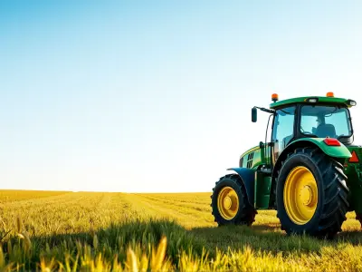 Farming Tractor 3D Model with Detailed Textures Low-poly 3D model