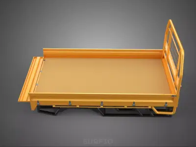 TAILGATE DROP SIDE LOAD BED BODY REAR GATE DOOR PICKUP TRUCK CAR 3D model