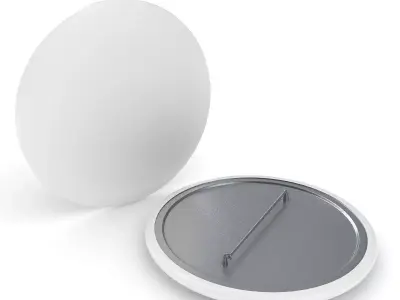 Blank Campaign Button 3D model