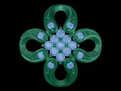 light weight  Earring-DOC- B 3 3D print model