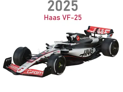 F1 Haas VF-25 2025 3D model