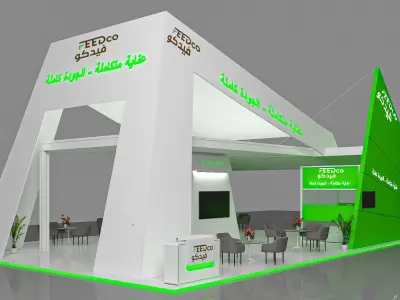 booth 3D model