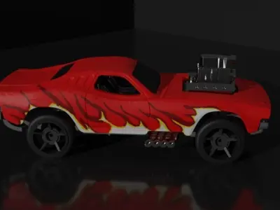 Sport Racing Car Game Ready Model Low-poly 3D model