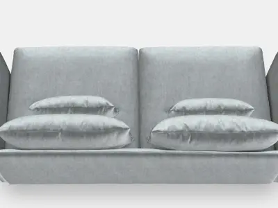 SODERHAMN 3-seat sofa 5 Low-poly 3D model