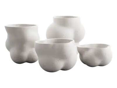 553 decorative vases and pots 10 Bubble vases 3D model