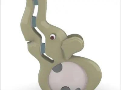  Little Elephant Piggy Bank 3D model