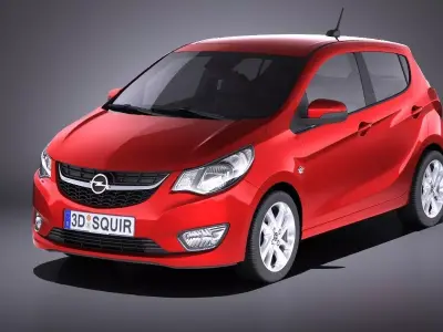 Opel Karl 2017 VRAY 3D model