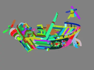 Game Steam Harbour - Goblin Breaking 01 3D model
