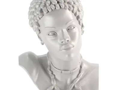 Woman Sculpture Clay Kenya - Philippe Faraut 3D model