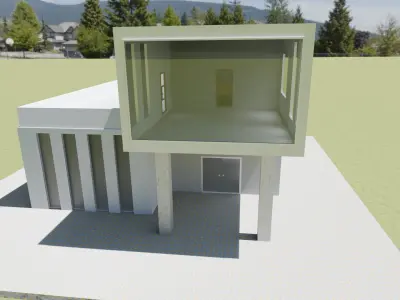 White Villa 3D model