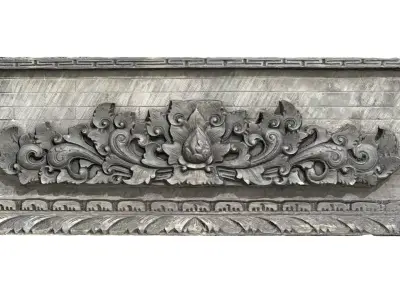 Balinese Wall Barelief Decorative Ornament 3D model