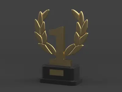 Gold Trophy Cups 3D model order