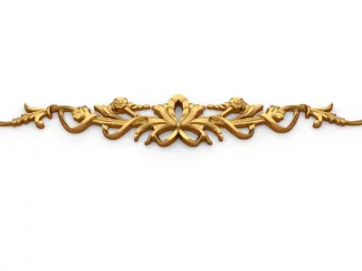 Classic carved decor ornament 341 3D model