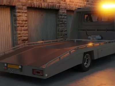 Iveco Daily car transport  recovery truck 3D model