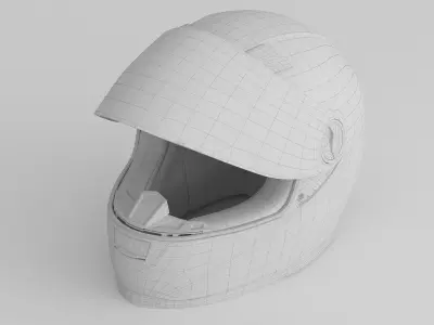 Motorcycle Helmet 3D model