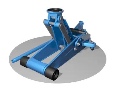 Hydraulic jack 3D model