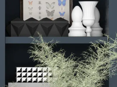 Set 129 shelf 3D model