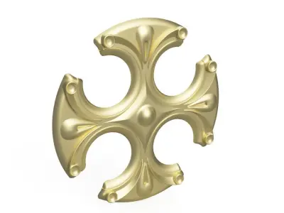 Carved rosette model  Free 3D print model