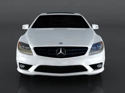 Mercedes Benz CL 65 AMG 2008 Low-poly 3D model