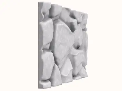 Fractured Basalt Wall Environment 3D model