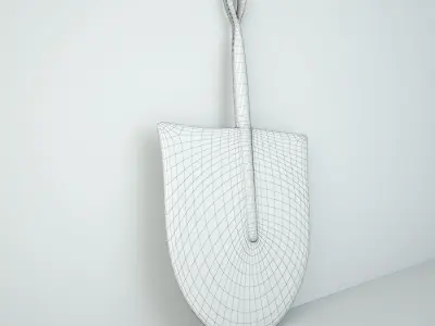African Handwoven Fan 4 3D model