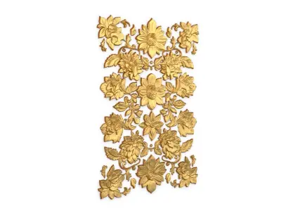 Classic carved decor ornament 415 3D model
