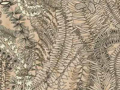  Botanical Frenzy Wallpaper Texture