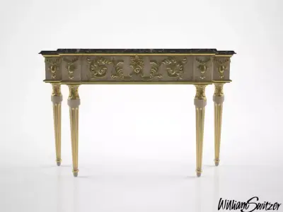 William Switzer Charles Pollock Fishman console 3D model