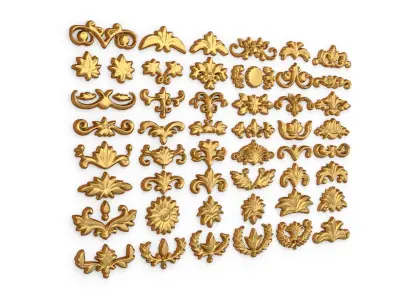 Acanthus Leaves Collection 21 3D print model