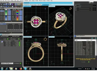 Diamond Ring For Women 3d Print Model 3D print model purchase
