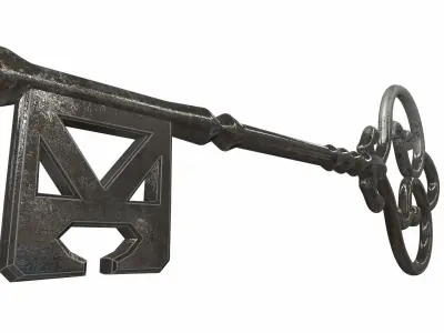 Ornamental key 4 3D model