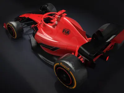 F1 2022 Cartoon Toy 3D model