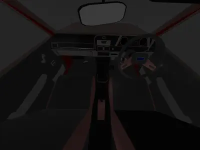 Corolla E70 series Low-poly 3D model