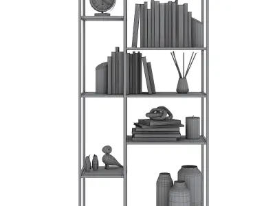 Bookcase Newcastle by Actona 3D model