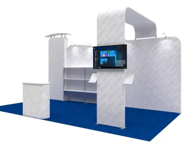 Exhibition booth 10x20ft 3DM013 3D model