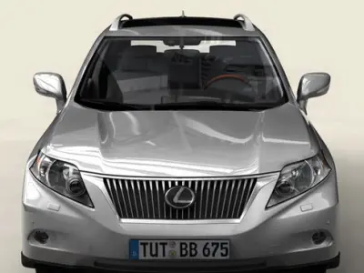 Lexus RX 2010 low res interior 3D model