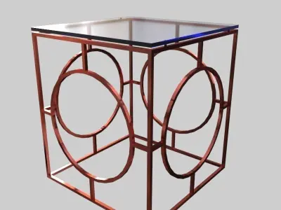 Glass Table 3D Model Collection