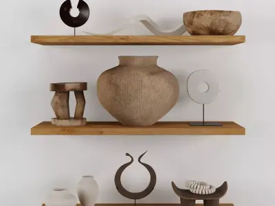 Decor set indoor 1 3D model