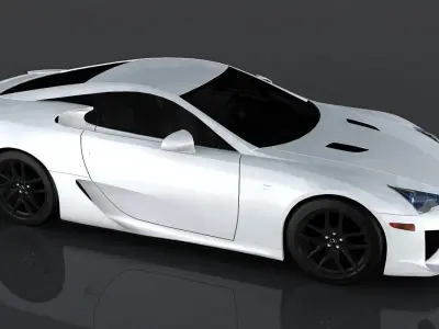 Lexus LFA Low-poly 3D model