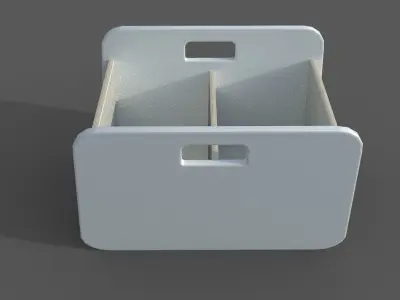 BacUp2Boxes White Low-poly 3D model