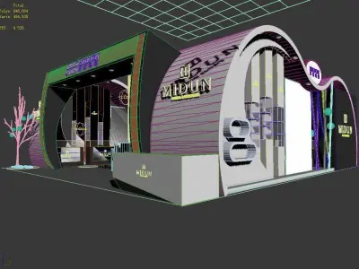 Exhibition - Area - 11X10 3DMAX2009-015 3D model