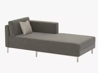 Davenport Bi Sectional Chaise Daybed 3D model