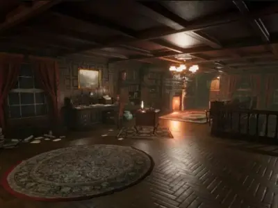 Victorian Interiors Low-poly 3D model