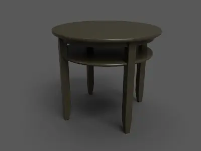 Kingsley Round Play Table and chair Low-poly 3D model