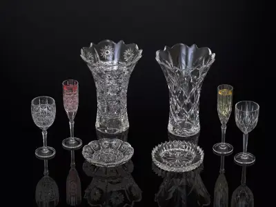 decore glass set  3D print model