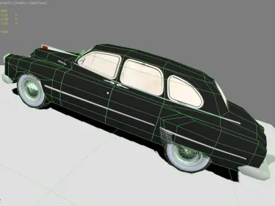 GAZ-12 ZIM Low-poly 3D model