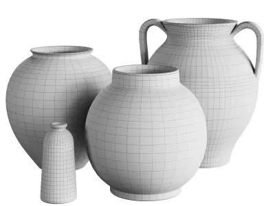 Set of vases by Zara Home  3D model
